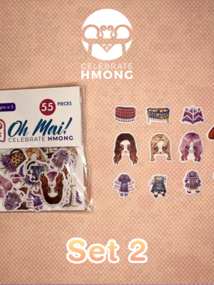 Oh Mai! Hmong Mix and Match Dress Up Doll Stickers (Set 2) | Washi Stationary Decoration